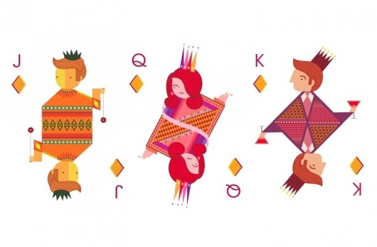 Siobhán Gallagher #deck #design #queen #illustration #cards #king