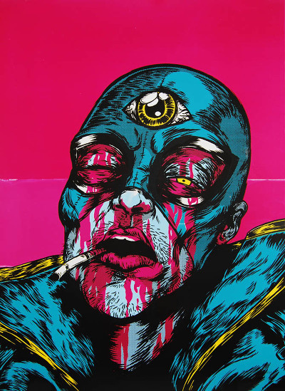 The Gorburger Show SXSW Poster JAMES JIRAT PATRADOON #jiratpatradoon #illustration