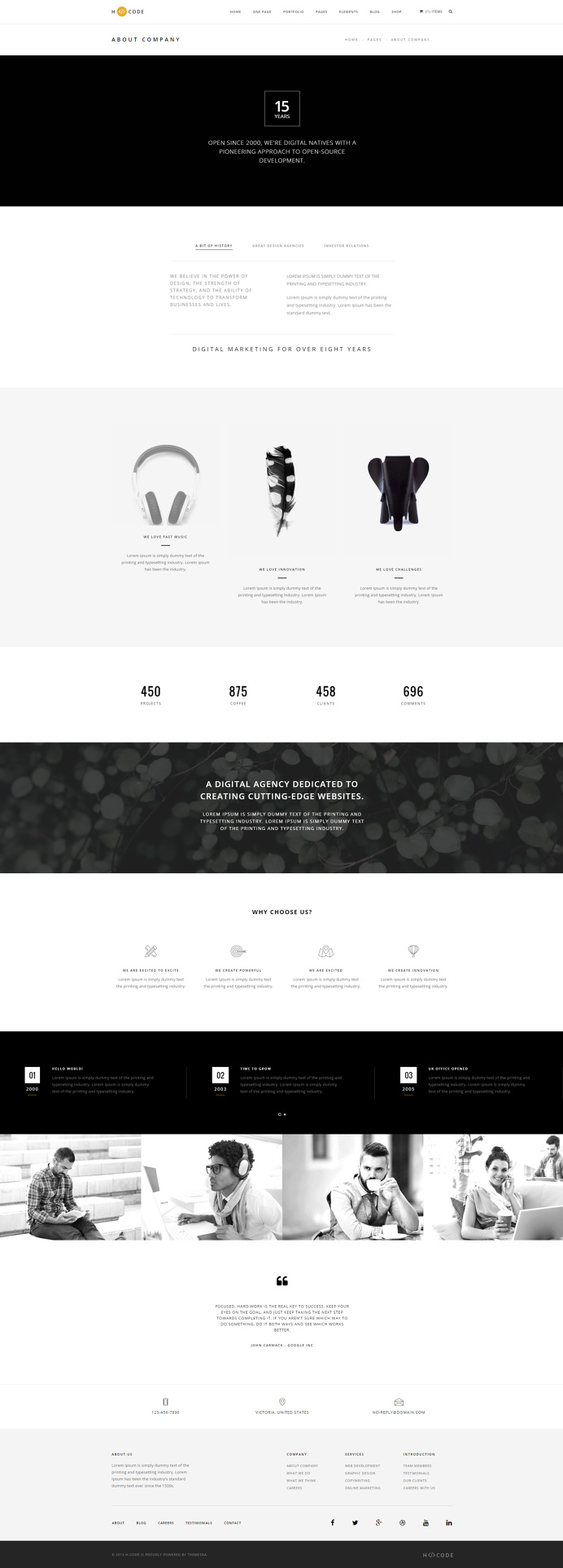 H-Code #Responsive & #Multipurpose #OnePage and #MultiPage #Template For #About Company by #ThemeZaa http://goo.gl/ygs4kX