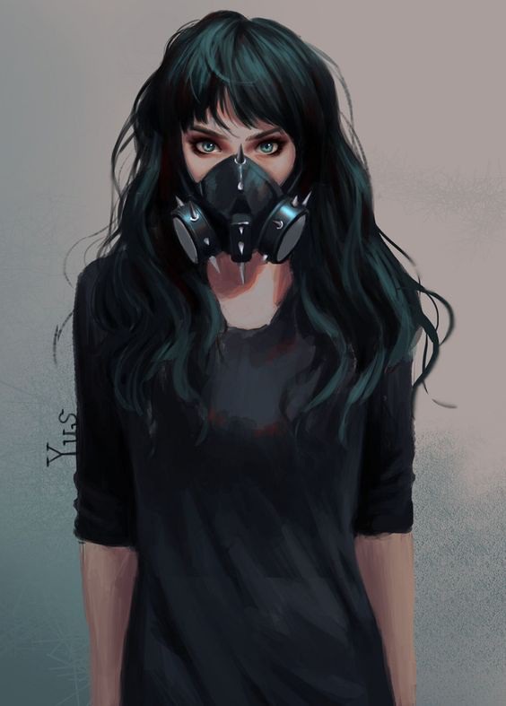 Green Eyes Toxic Anime Girl
