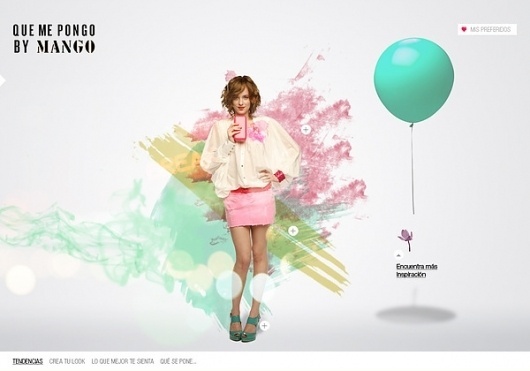 Que me pongo by Mango (spring 09) on Web Design Served #vcvb