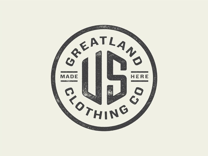 Greatland - Allan Peters #logo #badge #typography