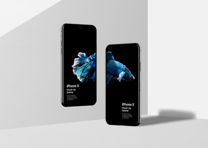 iPhone X Mockup Scene #iphone #device #mockup #ui #screen