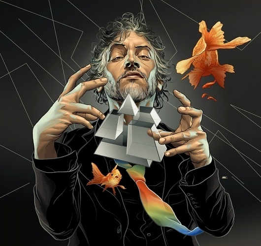 The Flaming Lips, Playboy Magazine : Martin Ansin, Illustrator | Illustration Portfolio #playboy #montevideo #lips #the #illustration #flaming