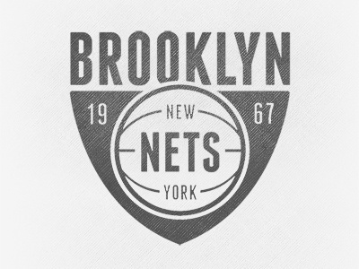 Dribbble - Brooklyn Nets by John Duggan #white #nets #black #and #logo #brookyln #nba #typography