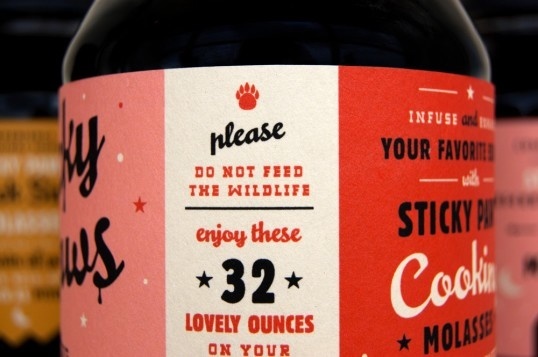 font combos / lots of lines on packaging / stories .