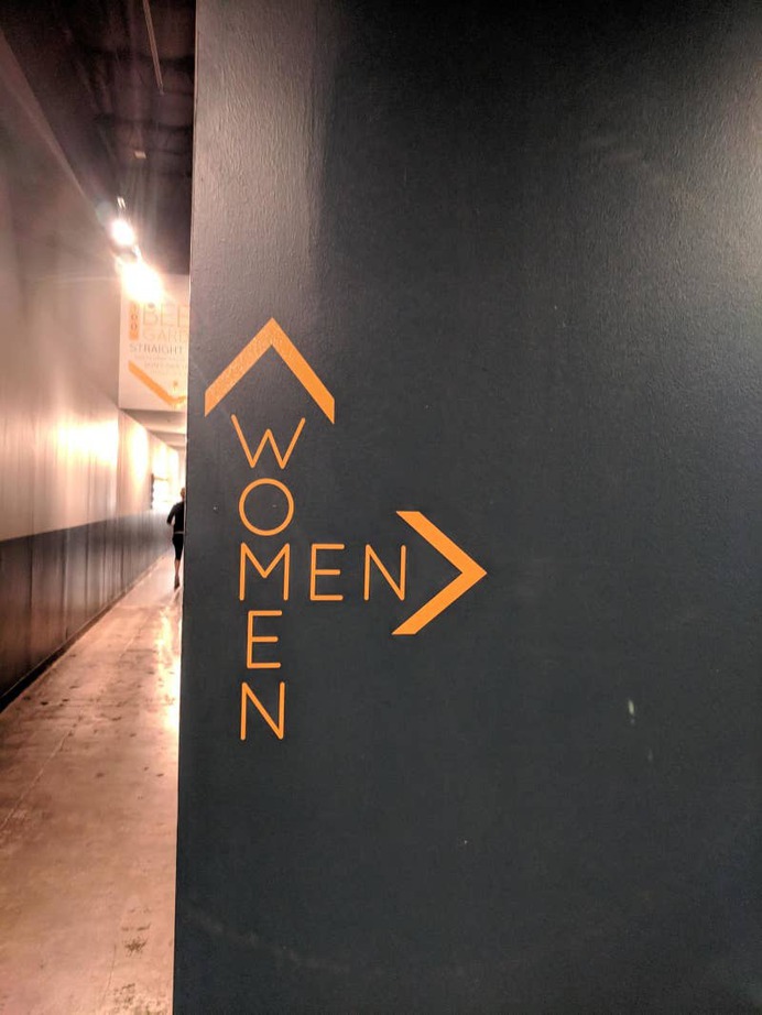 These efficient directions to the bathrooms