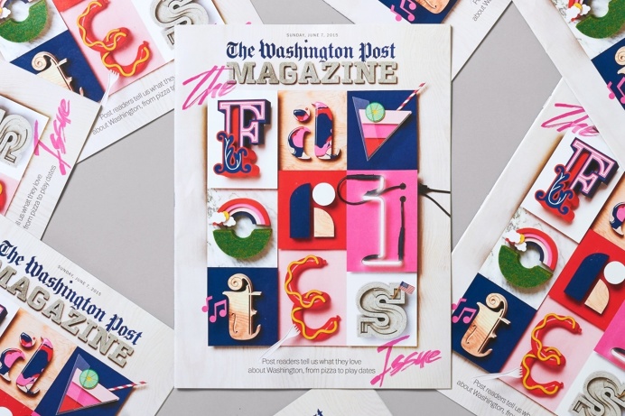 Washington Post is one of the biggest newspapers in the U.S. When they started planning for their readers Favorite's Issue they wanted som #colourful #washington #tactile #design #graphic #snask #colorful #handmade #typography