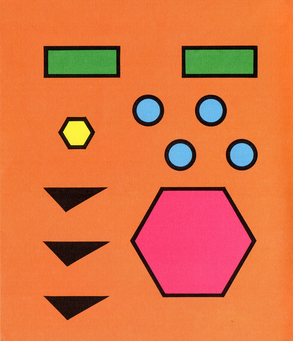 Shapes #pink #yellow #orange #shapes #circles #blue #green
