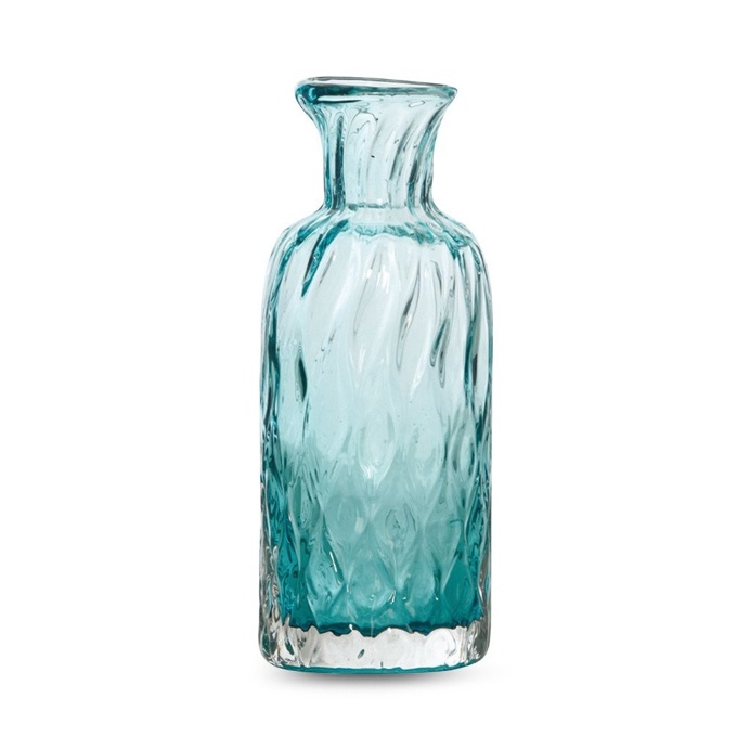 Dwyer Teal Glass Diamond Pattern, 25 cm