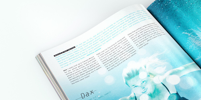 Surfing Magazine Editorial 2012 - Joy Stain #surf #surfing #print #layout #editorial #magazine #typography