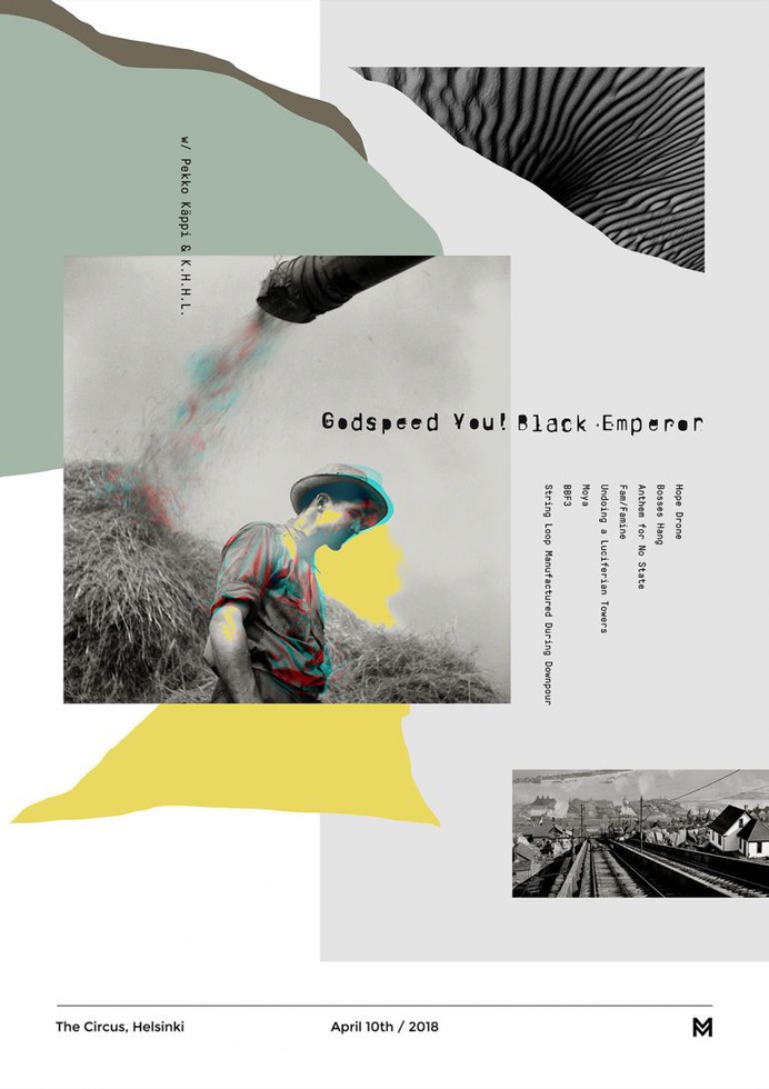 Gig poster project – Godspeed You! Black Emperor