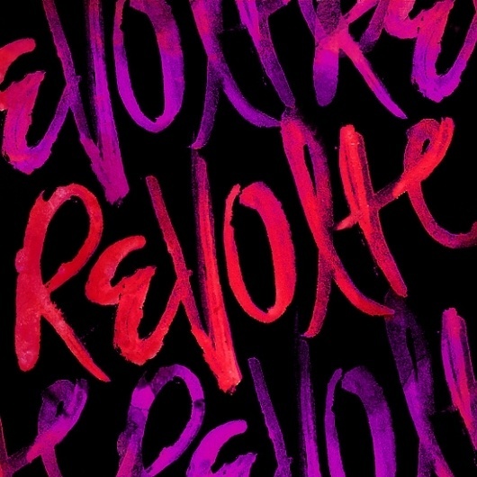 REVOLTE By Aubrey Klein - Designers.MX #klein #revolte #aubrey #mix #typography