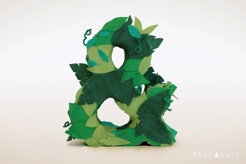 http://fredanderic.tumblr.com/ #ampersand #craft #felt #type #frederic