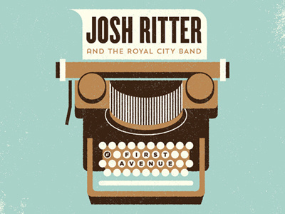 Typewriter 2 #illustratrion #band #poster