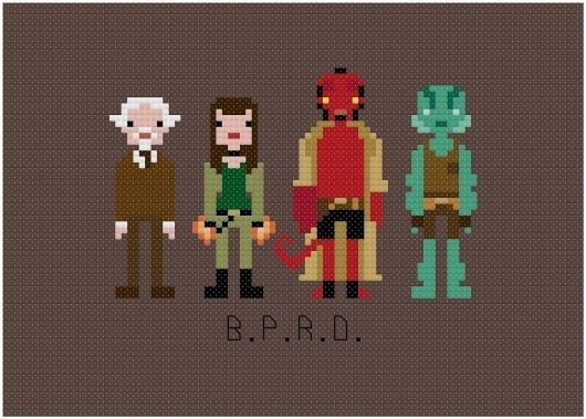 Embroidered samplers put scifi heroes in stitches #pixel