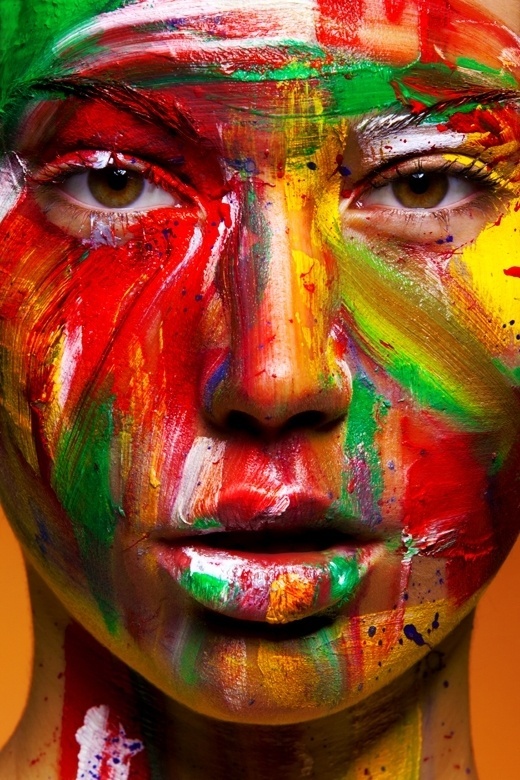 Beautiful Makeup & Body Painting by Viktoria Stutz | 123 Inspiration #paint #photography #color