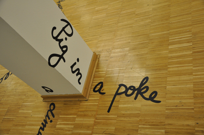 white elephant (Art Cologne + KHM) _typographische Rauminstallation von Jisun Lee und Catrin Mackowski