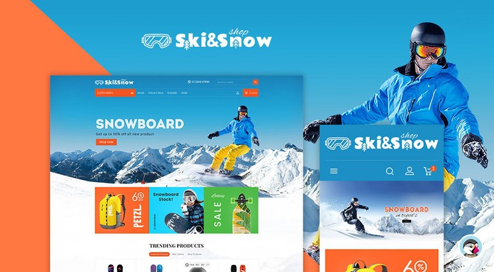 #Ski & #Snow #Boards - #Prestashop #Responsive #Theme | #TemplateTrip #eCommerce #Website #Design #Template
