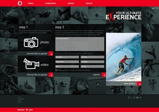 Vodafone - Your Ultimate Experience on the Behance Network #vodafone #design #website #webdesign #layout