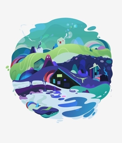 FFFFOUND! | wi105-13.jpeg 600×704 pixels #playful #bubbly #world #illustration #colorful #liquid #cute #splash #ffffound