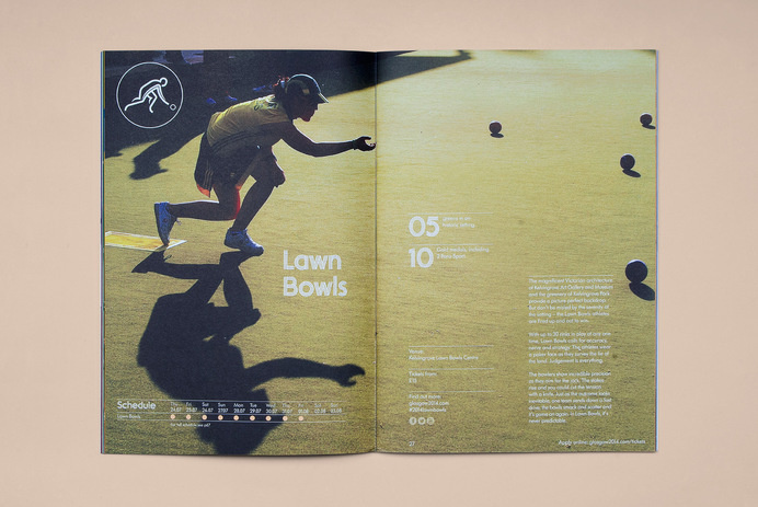 Tangent ­— Glasgow 2014 Ticketing Guide #guide #print #grid #spread #layout #brochure