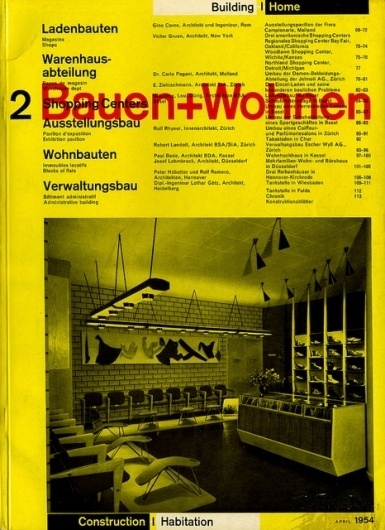 Bauen+Wohnen: Volume 03, Issue 02 | Flickr - Photo Sharing! #swiss #design #graphic #cover #grid #bauen+wohren #magazine #typography