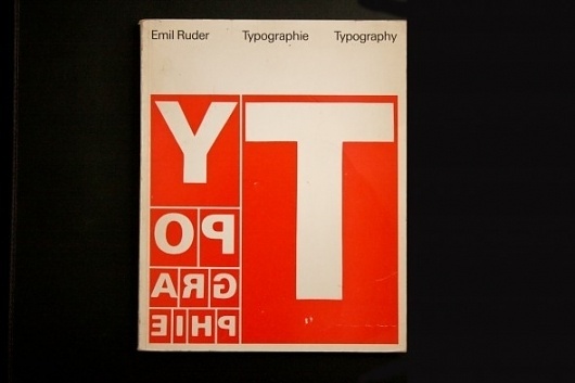 Typography (Emil Ruder, 1967) – designers books #design #book #cover #layout #typography