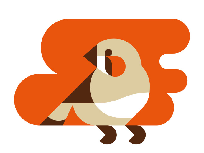 Febra Finch by Timo Meyer #illustartion #iconic #icon #bird #finch #geometric