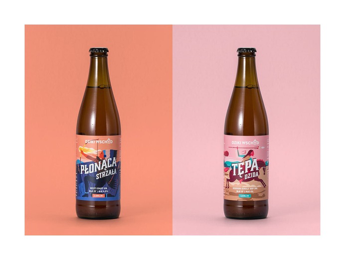 Dziki Wschód Brewery Packaging - Mindsparkle Mag Motyw Studio designed the packaging for the Native american series of beer labels of Dziki Wschód (Wild East) Brewery. #logo #packaging #identity #branding #design #color #photography #graphic #design #gallery #blog #project #mindsparkle #mag #beautiful #portfolio #designer