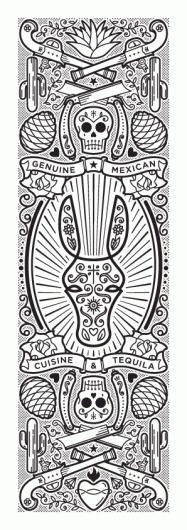 Art of the Menu: El Burro #mexican #icons #poster