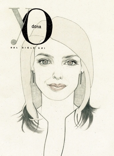 letizia ortiz | Denise van Leeuwen #illustration #portrait #watercolor #pencil #magazine