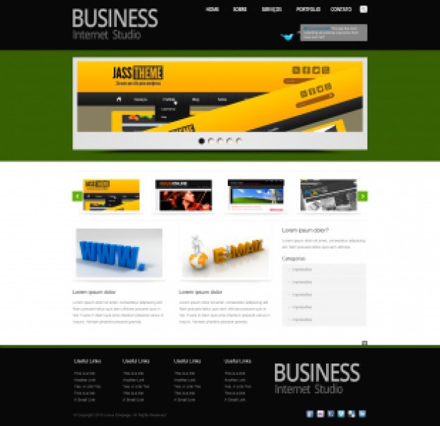 Black business template psd Free Psd. See more inspiration related to Business, Template, Layout, Black, Internet, Psd, Studio, Theme and Horizontal on Freepik.