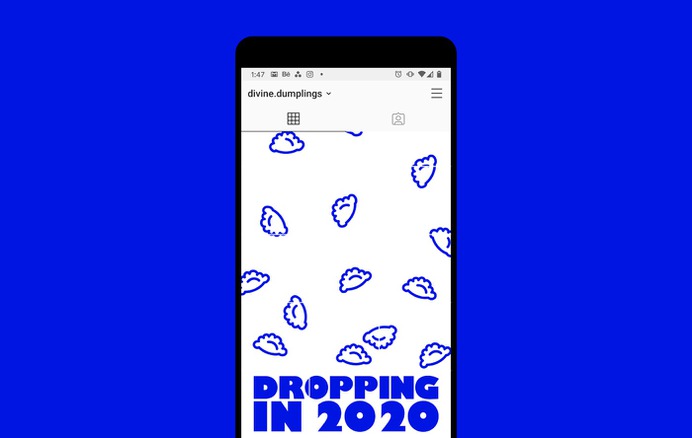 We were hired by a Toronto-based digital restaurant to create a brand identity, print and digital applications for their launch. The inspiration for the identity came from the story of the semi-historical Chinese monk, Budai, who allegedly lived in 10th century China. Image may contain: screenshot and internet