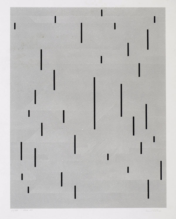 Anni Albers With Verticals, 1946/1983 #bw