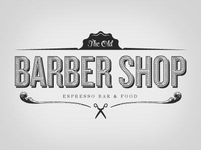The Old Barber Shop by Chris Castro #old #barber #food #cafe #bar #vintage #logo #typography