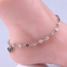 Delicate Daisy Flower Anklet