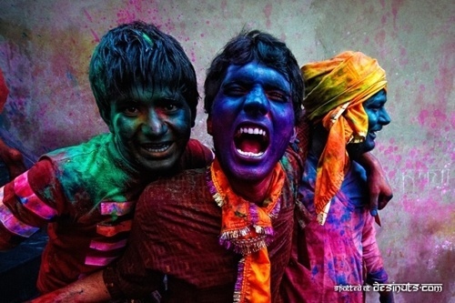 Holi, the Festival of Colours | 50ft #festival #india #color #holi #paint #photography #face