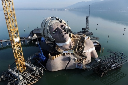 Photos of the Day: March 24 - Photo Journal - WSJ #stage #austria #constance #andre #head #floating #opera #lake #chenier