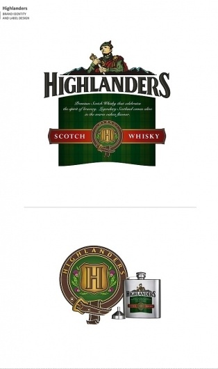 Not Just Logos (Part II) on the Behance Network #scotch #packaging #whisky #identity #highlanders