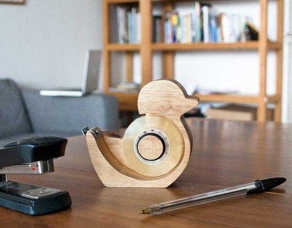Suck UK Quack Tape Dispenser #wood #tape #gadget #dispenser