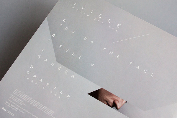 Icicle Under The ice on the Behance Network #packaging #cd #music #modernism