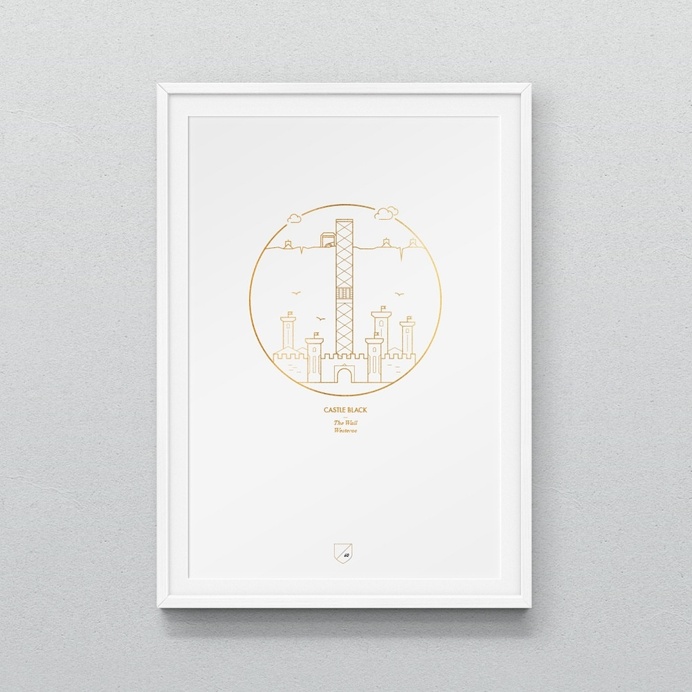 #gameofthrones #illustration #iconographic #gold #line #landscape