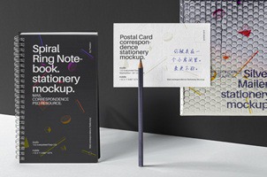Mailing Psd Stationery Mockup Set