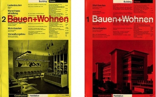Bauen+Wohnen Covers #grid #print #design