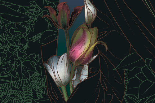 Tulips. Detail by Maria Umeiwska #art #flower #tulip #nature