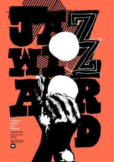 04_Melvin-Van-Peebles_The-Jazz-Wizard_print-process_heath-killen.jpg (JPEG Image, 465 × 657 pixels) #design #typography