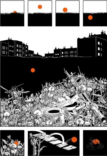 Illustrations | Cuded - Part 7 #of #the #gardens #illustration #kuba #drawing #woynarowski #story