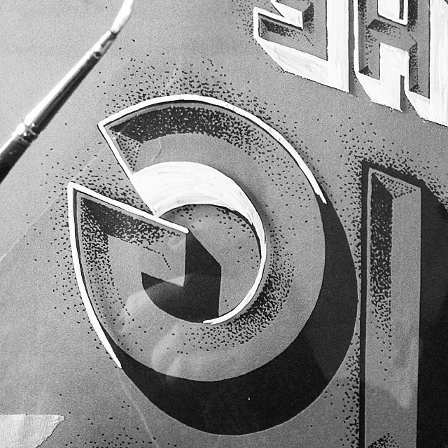 Detail of Lettering by Georgia Hill #lettering #georgia #hill #type #stipple