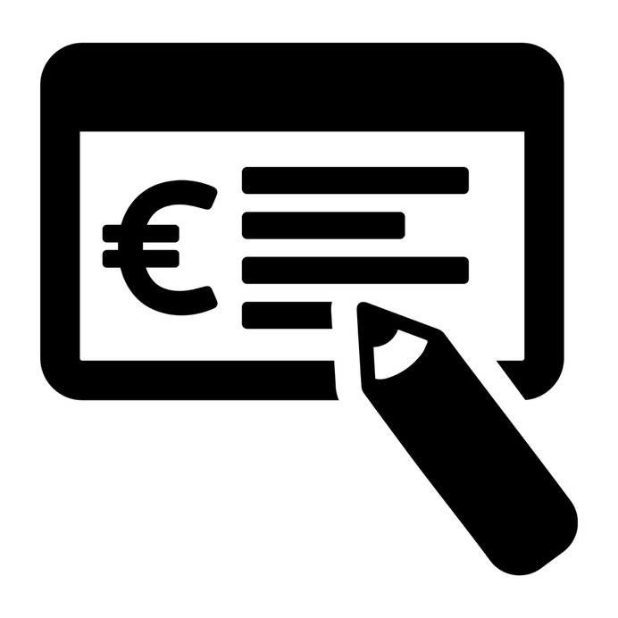 See more icon inspiration related to euro, money, bank, check, payment method and business on Flaticon.